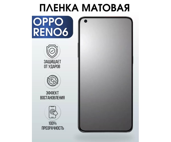 Гидрогелевая пленка OPPO Reno 6 Оппо матовая