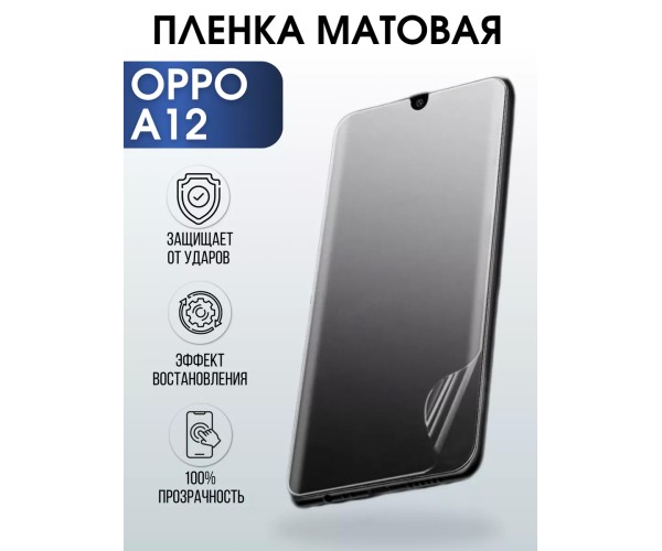 Гидрогелевая пленка OPPO A12 Оппо матовая