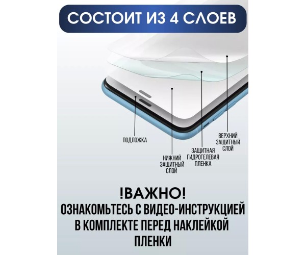 Гидрогелевая пленка на Tecno Camon 18 глянцевая Техно