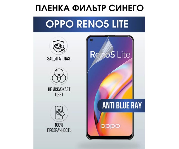 Гидрогелевая пленка OPPO Reno5 Lite Оппо anti blue ray