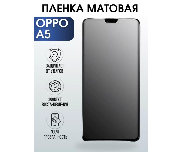 Гидрогелевая пленка OPPO A5 Оппо матовая