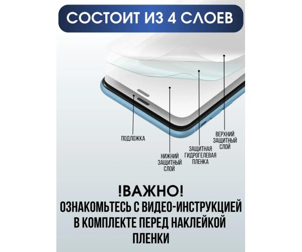 Гидрогелевая пленка на телефон матовая Samsung Galaxy А01