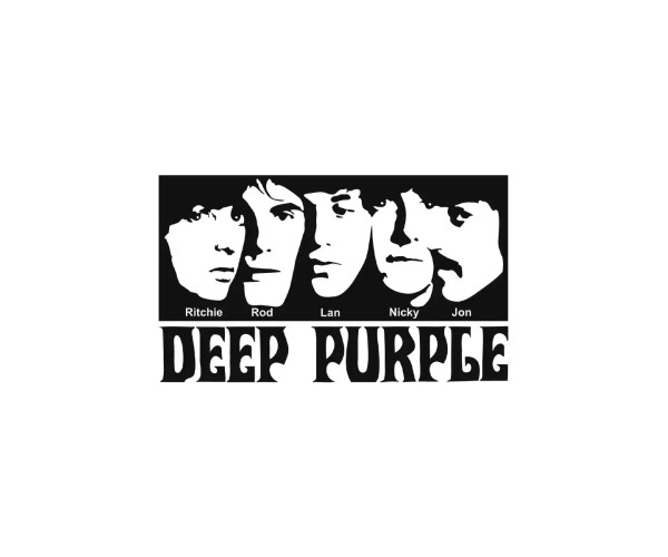 Шоппер Deep Purple дип перпл y2k rock бежевый эко сумка