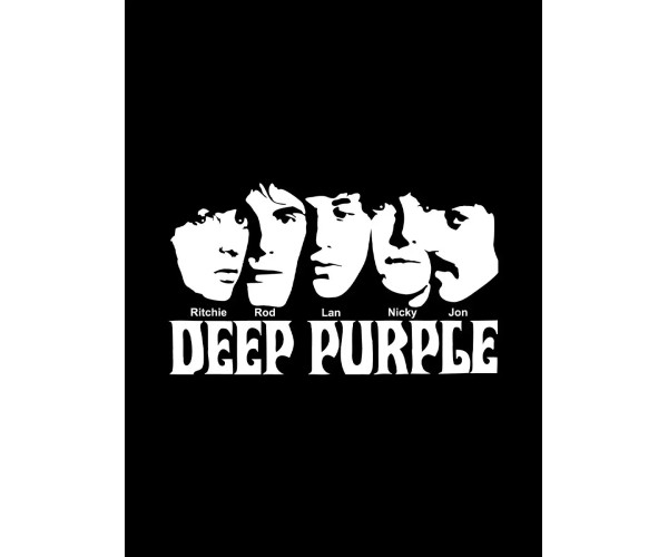 Шоппер Deep Purple дип перпл y2k rock черный эко сумка