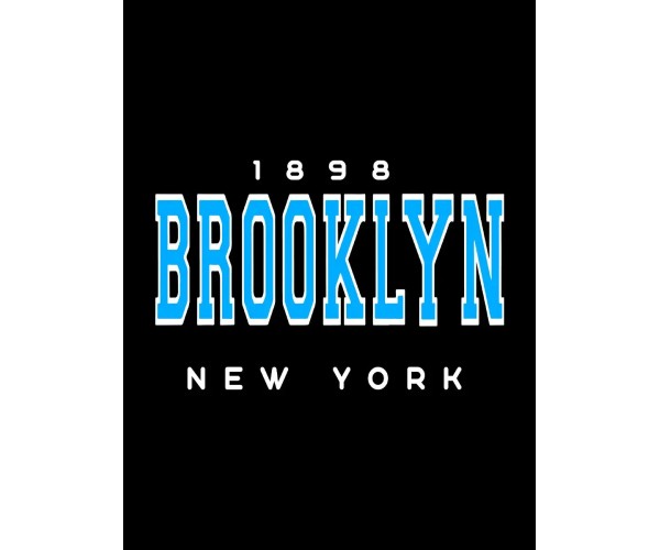 Шоппер Brooklyn New York y2k черный эко сумка с принтом