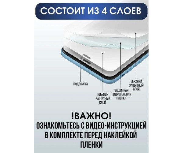 Гидрогелевая пленка на телефон Xiaomi Poco x4 gt глянцевая