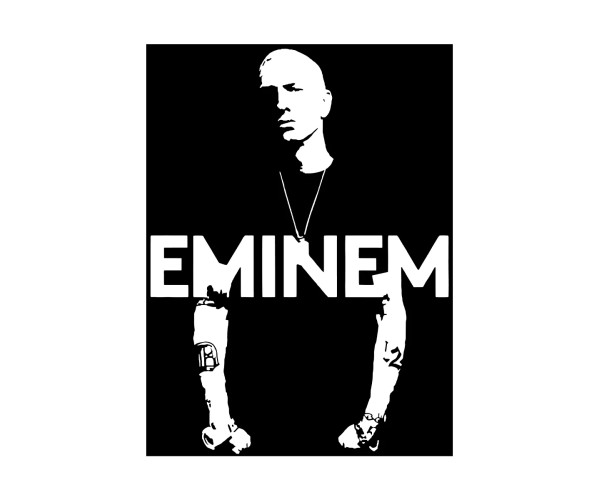 Шоппер рэпер Eminem slim shady Эминэм рэп Эминем бежевый