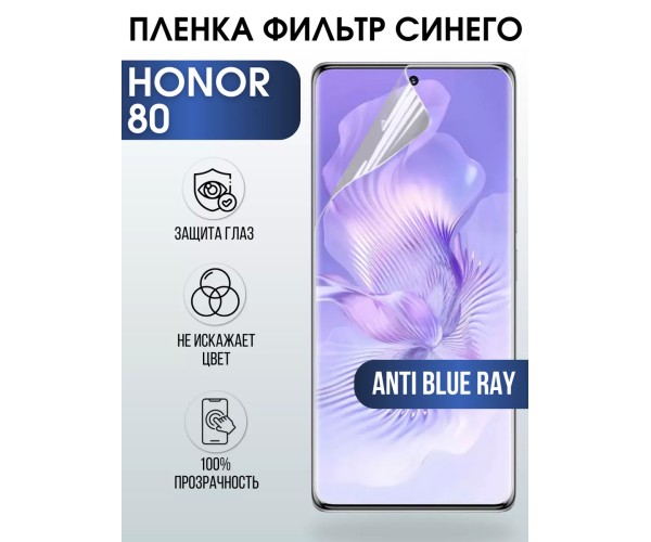 Гидрогелевая пленка Honor 80 Хонор anti blue ray