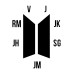 Шоппер BTS logo БТС V JK SG JM JH RM J army бежевый сумка