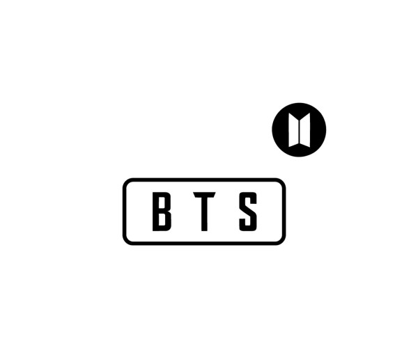 Шоппер BTS logo к-поп БТС логотип k-pop лого бежевый сумка