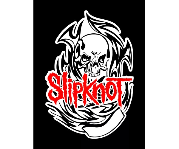 Шоппер Slipknot логотип группа Слипкнот лого черный сумка