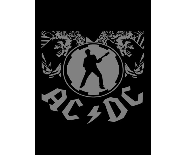 Шоппер ACDC AC DC асдс ас дс эйси диси ac/dc черный сумка