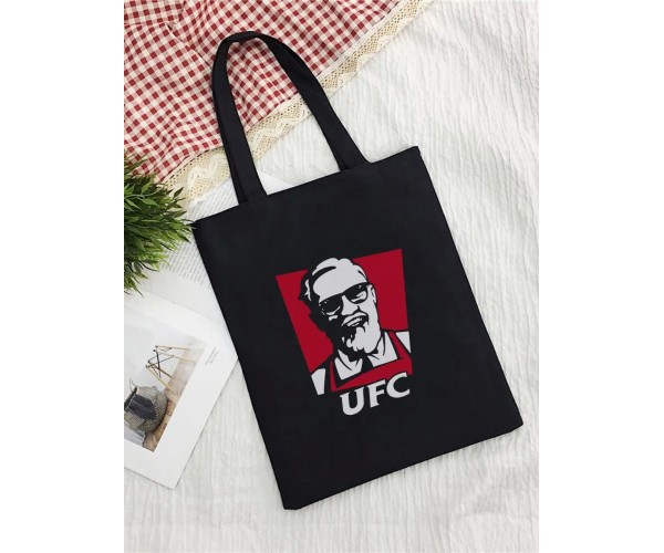 Эко сумка шоппер тканевая хозяйственная с принтом KFC