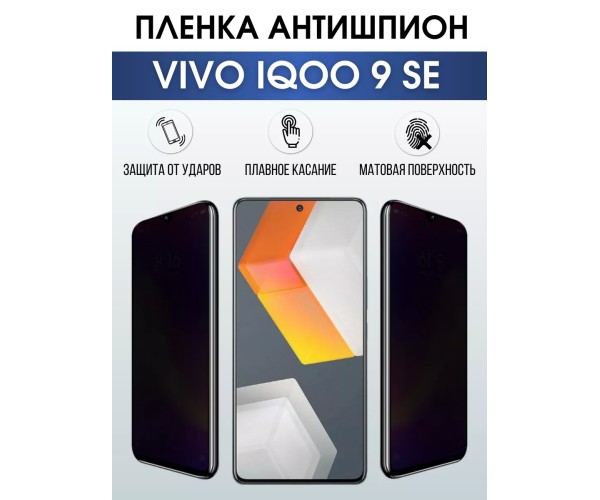 Гидрогелевая пленка на VIVO IQOO 9 SE антишпион