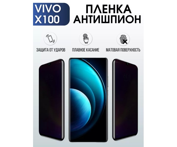 Гидрогелевая пленка на VIVO X100 антишпион