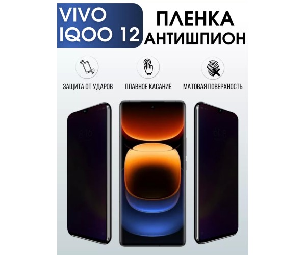 Гидрогелевая пленка на VIVO IQOO 12 антишпион