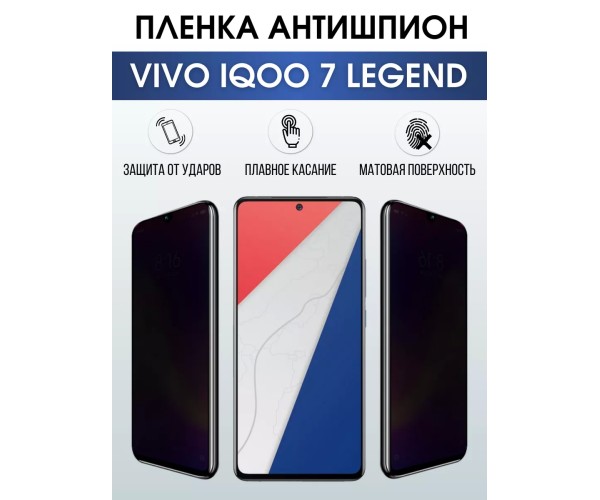 Гидрогелевая пленка на VIVO IQOO 7 LEGEND антишпион