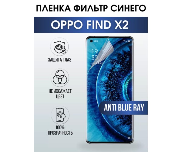 Гидрогелевая пленка OPPO Find X2 Оппо anti blue ray