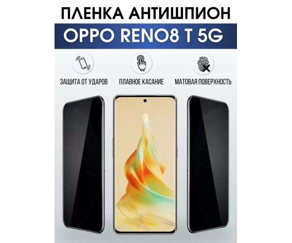 Гидрогелевая пленка OPPO Reno 8T 5G Оппо антишпион