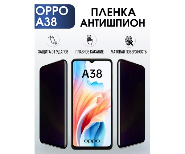 Гидрогелевая пленка OPPO A38 Оппо aнтишпион