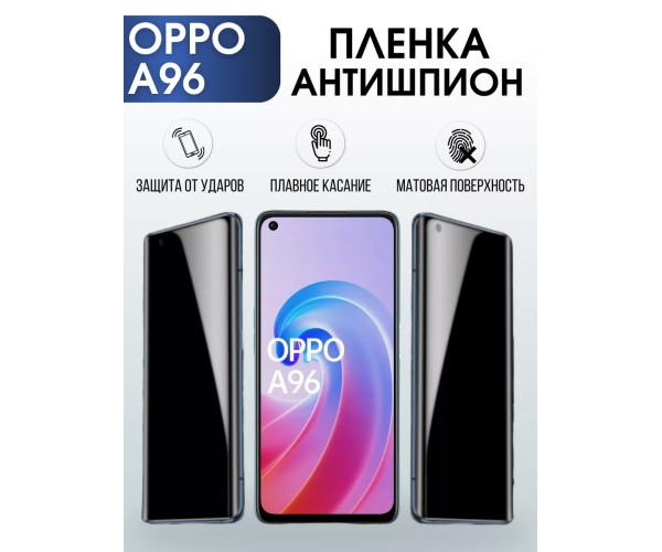 Гидрогелевая пленка OPPO A96 Оппо антишпион