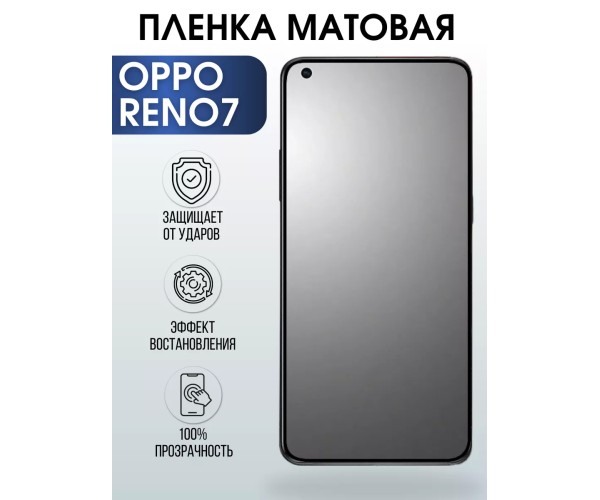 Гидрогелевая пленка OPPO Reno 7 Оппо матовая