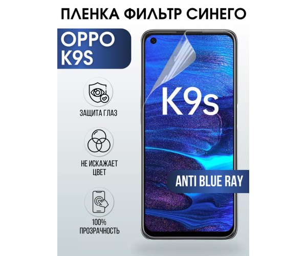 Гидрогелевая пленка OPPO K9s Оппо anti blue ray