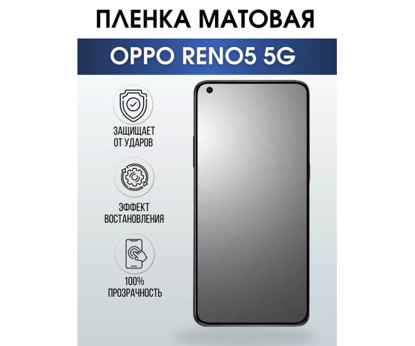 Гидрогелевая пленка OPPO Reno5 5G Оппо матовая