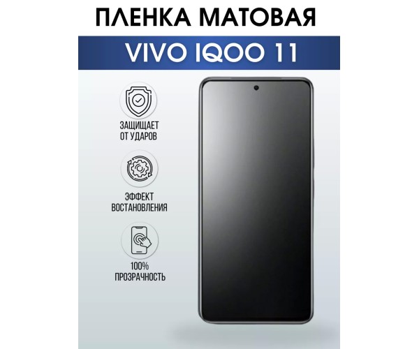 Гидрогелевая пленка на VIVO IQOO 11 матовая