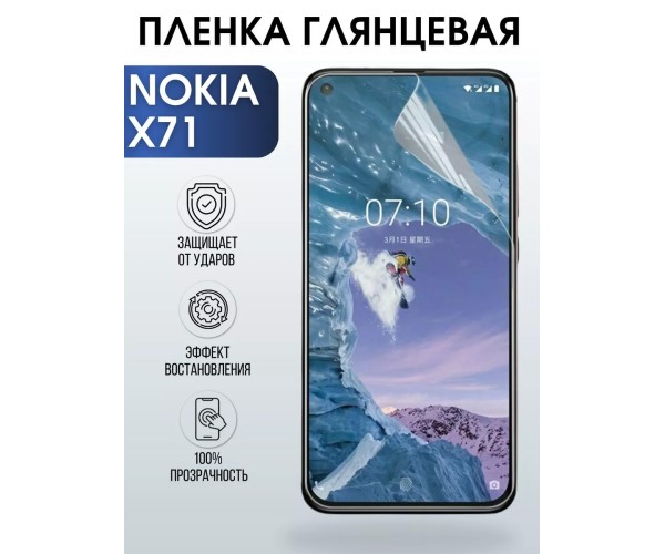 Гидрогелевая защитная пленка на Nokia X71 Нокиа антишпион