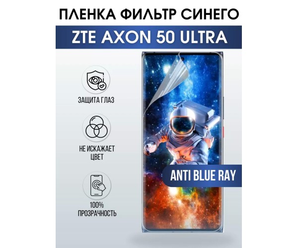 Гидрогелевая защитная пленка ZTE Axon 50 Ultra anti blue ray