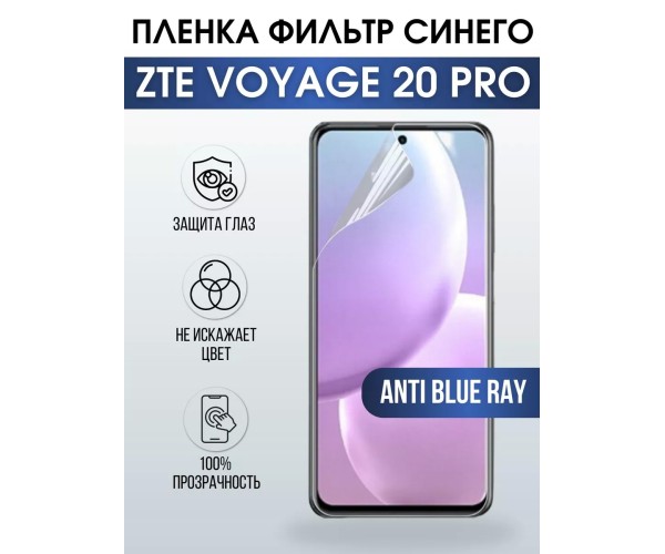 Гидрогелевая защитная пленка ZTE Voyage 20 Pro anti blue ray