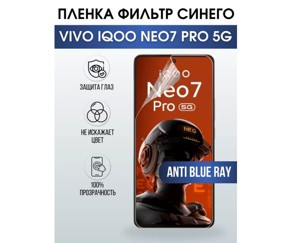 Гидрогелевая пленка на VIVO IQOO NEO7 PRO 5G anti blue