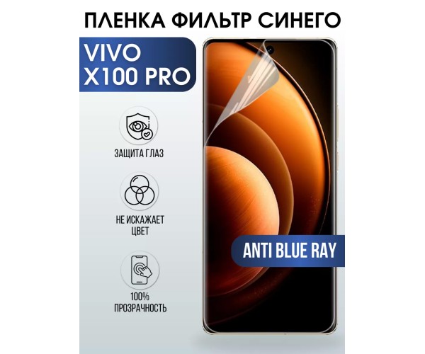 Гидрогелевая пленка на VIVO X100 PRO anti blue