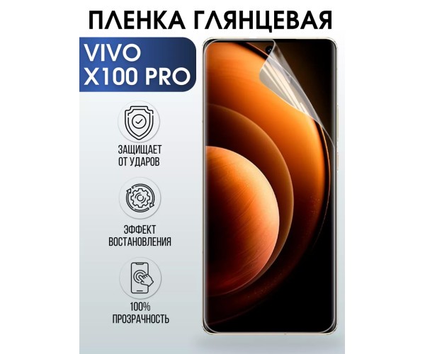 Гидрогелевая пленка на VIVO X100 PRO глянцевая