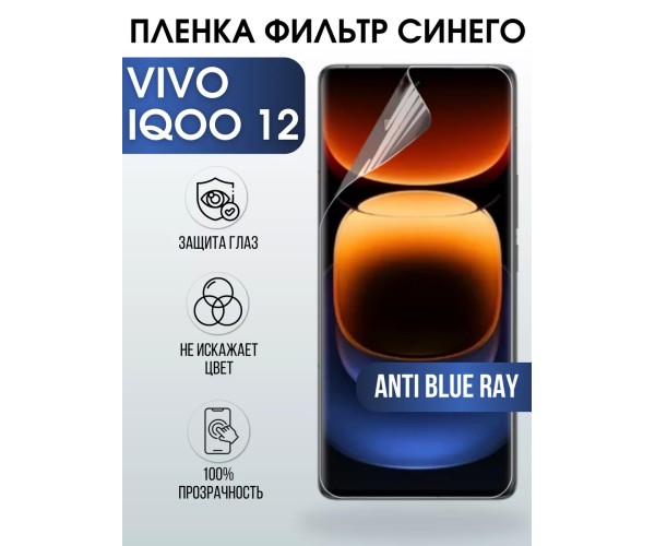 Гидрогелевая пленка на VIVO IQOO 12 anti blue