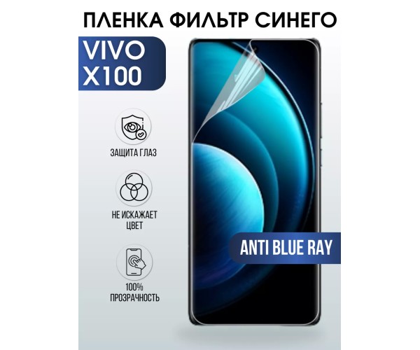 Гидрогелевая пленка на VIVO X100 anti blue