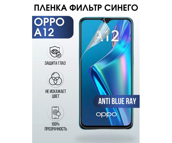 Гидрогелевая пленка OPPO A12 Оппо anti blue ray