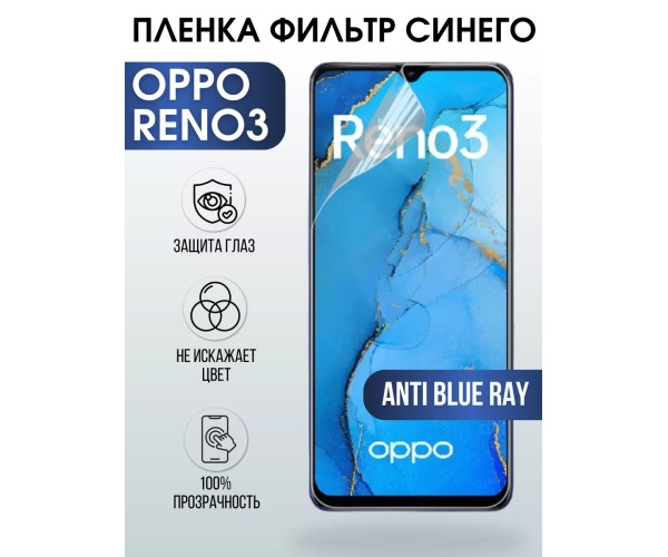 Гидрогелевая пленка OPPO Reno 3 Оппо anti blue ray