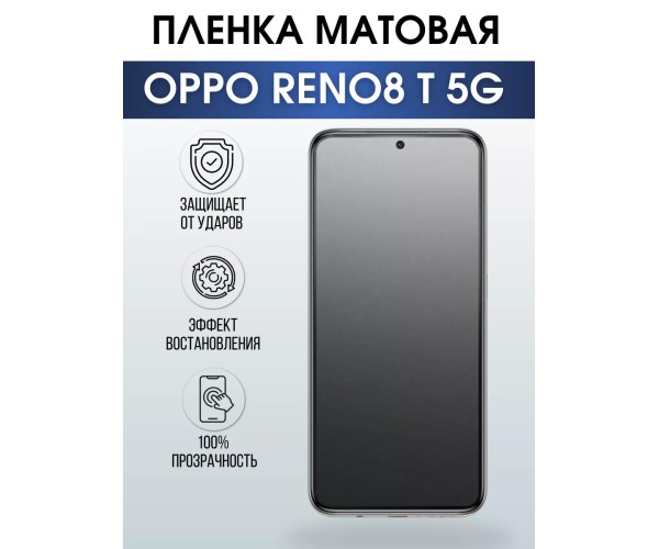 Гидрогелевая пленка OPPO Reno 8T 5G Оппо матовая