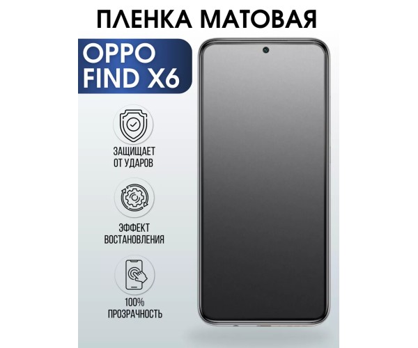 Гидрогелевая пленка OPPO Find X6 Оппо матовая