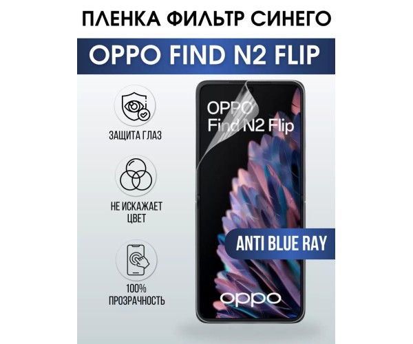 Гидрогелевая пленка OPPO Find N2 Flip Оппо anti blue ray