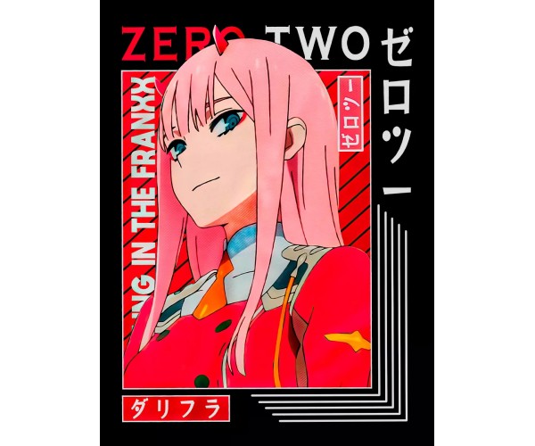 Шоппер Zero Two Любимый Милый во Франксе Зеро Ту черный