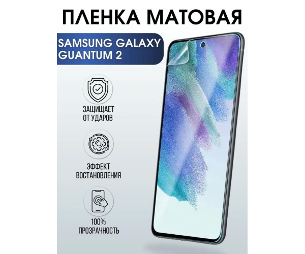 Гидрогелевая пленка на телефон Samsung Quantum 2 матовая