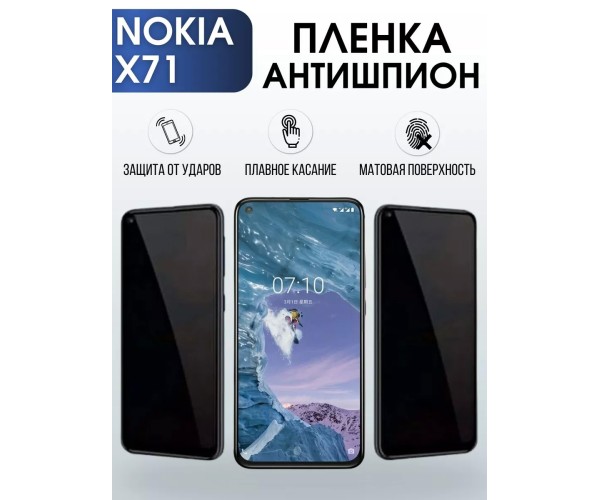 Гидрогелевая защитная пленка на Nokia X71 Нокиа глянцевая