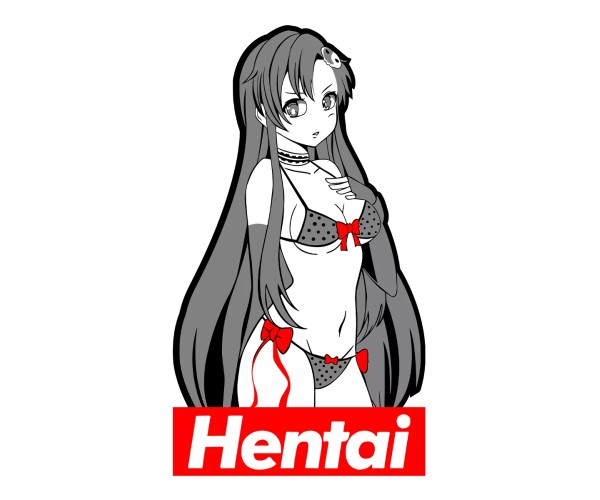 Шоппер hentai аниме тян хентай девушка anime ахегао бежевый