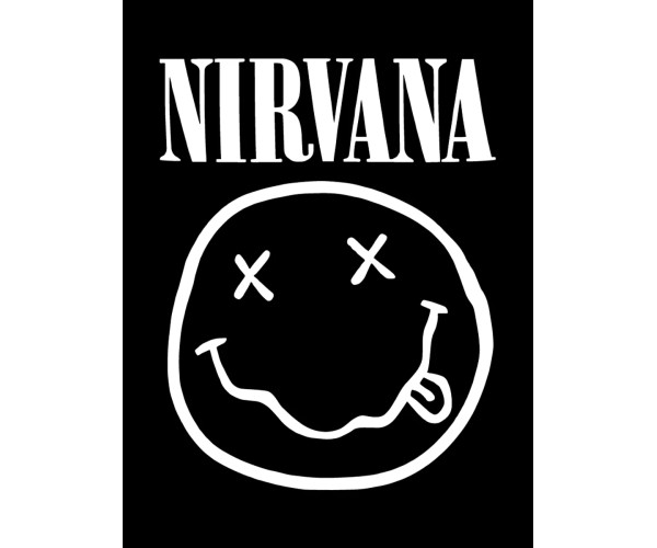 Шоппер Нирвана Nirvana logo логотип лого черный сумка