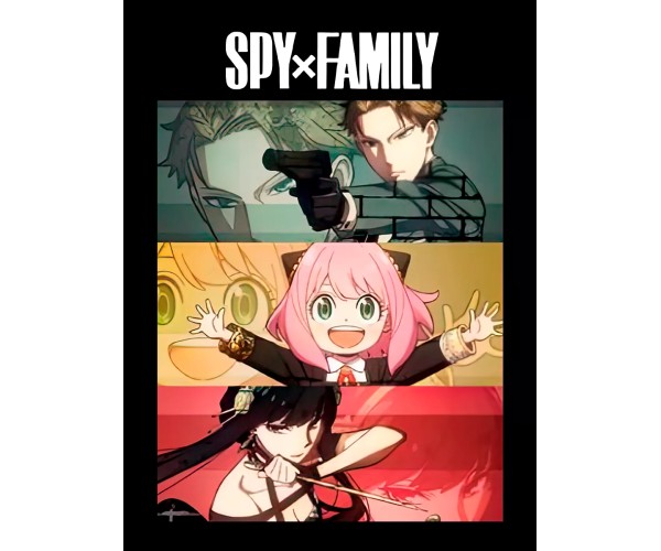 Шоппер Spy X Family аниме Cемья шпиона anime аниме черный