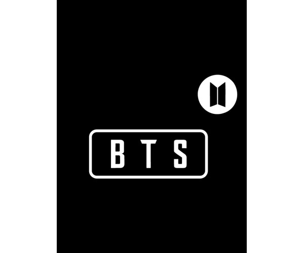 Шоппер BTS logo к-поп БТС логотип k-pop лого черный сумка