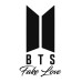 Шоппер BTS Fake Love logo группа БТС логотип бежевый сумка